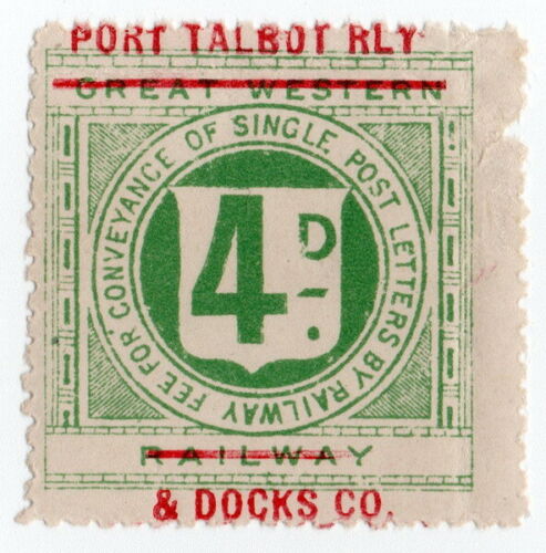Railway Letter Stamps Port Talbot Railway and Docks Company